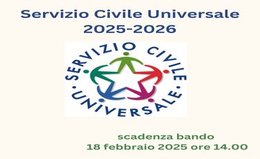 Bando Servizio Civile Universale: scadenza martedì 18 febbraio 2025