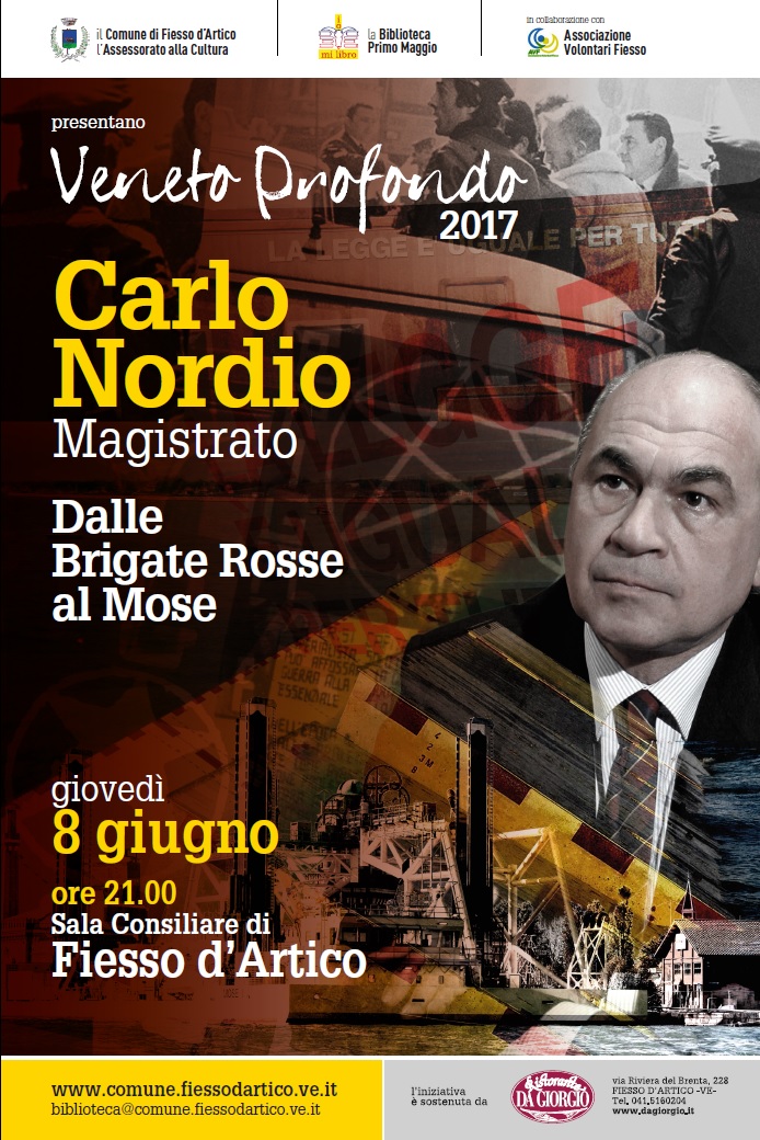 Il magistrato Carlo Nordio a Fiesso d'Artico per Veneto Profondo: “Dalle Brigate Rosse al Mose” 