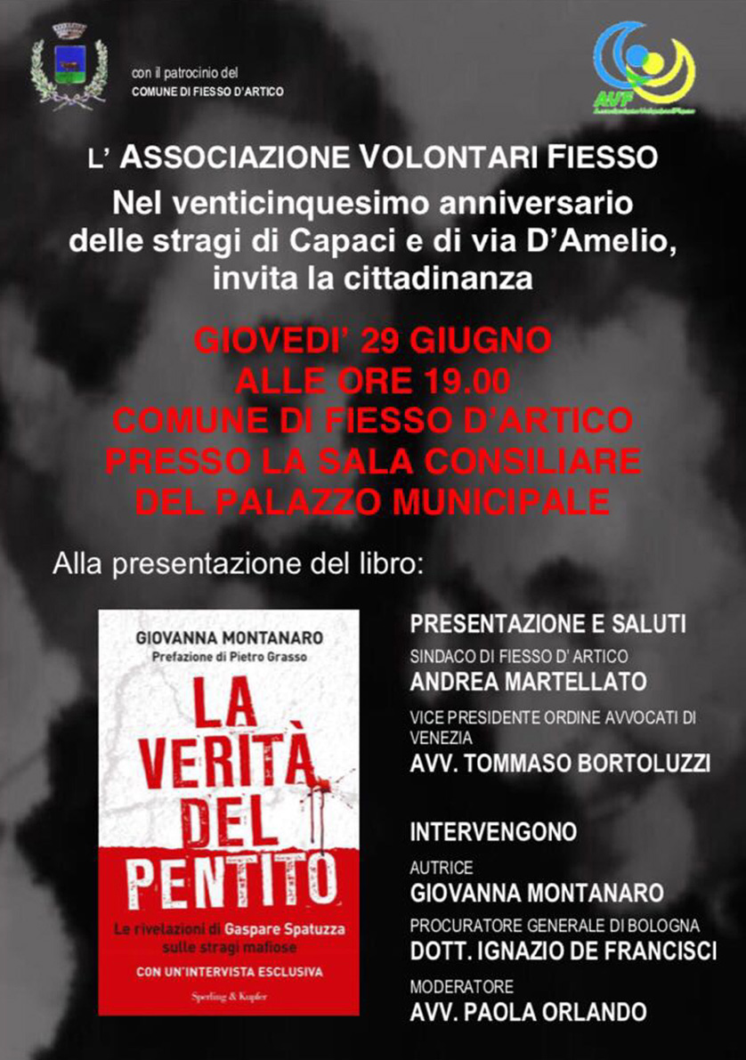 Presentazione del libro "La Verità del Pentito" di Giovanna Montanaro