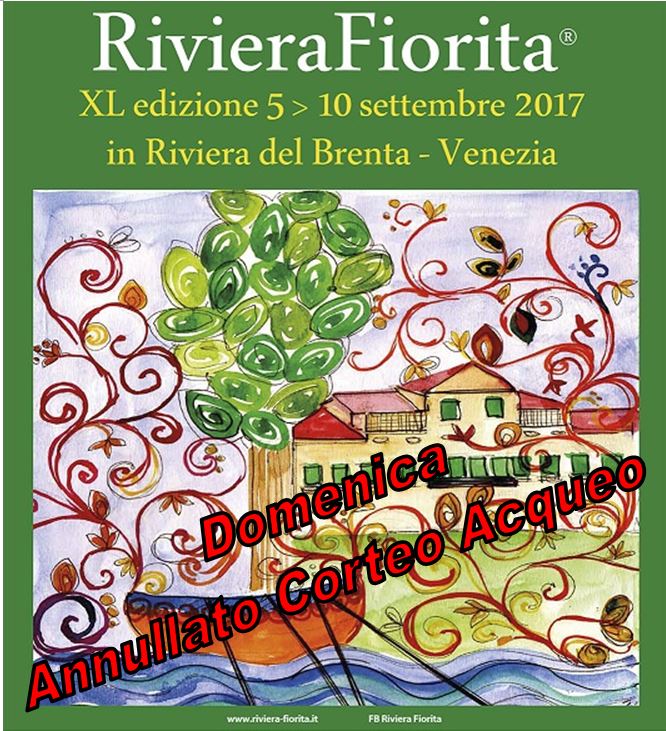 (Domenica annullato Corteo Acqueo) Riviera Fiorita: dal 1977 la festa che anima la Brenta il secondo fine settimana di settembre