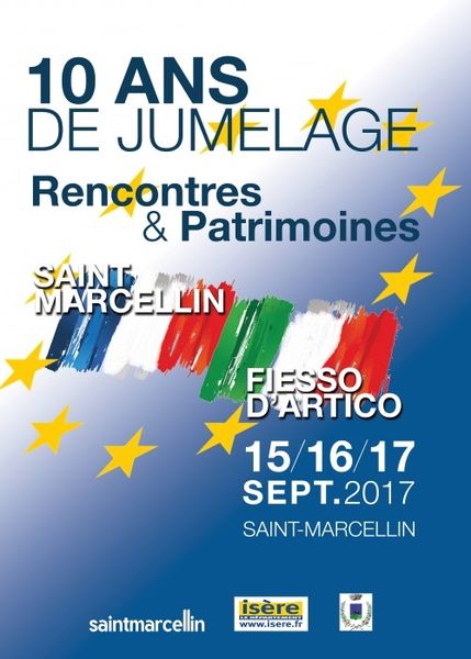 Celebrazione del decimo anniversario di gemellaggio (2007-2017) tra Fiesso d’Artico e Saint-Marcellin