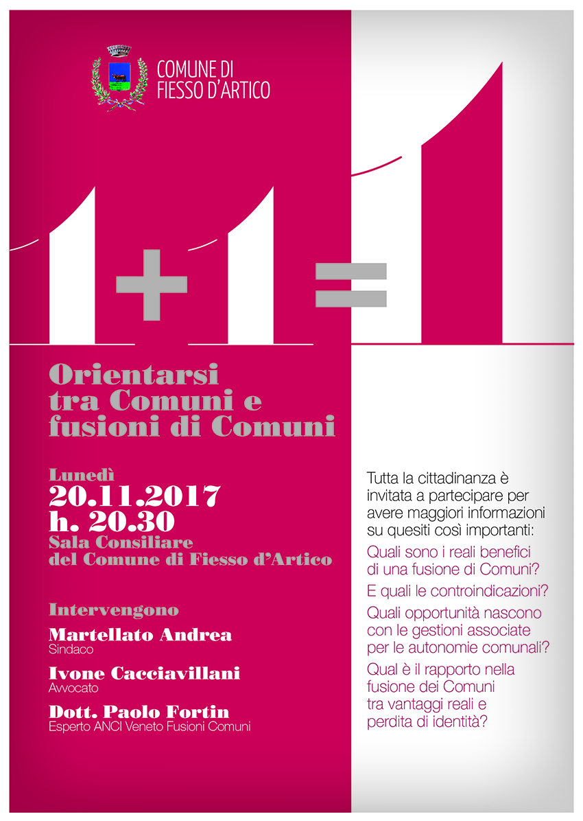 1+1=1 / Orientarsi tra Comuni e fusioni di Comuni
