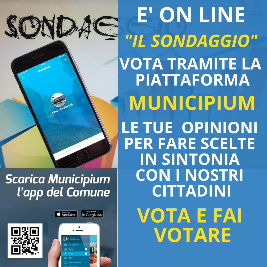 E' on line il "Sondaggio" sui Servizi Comunali