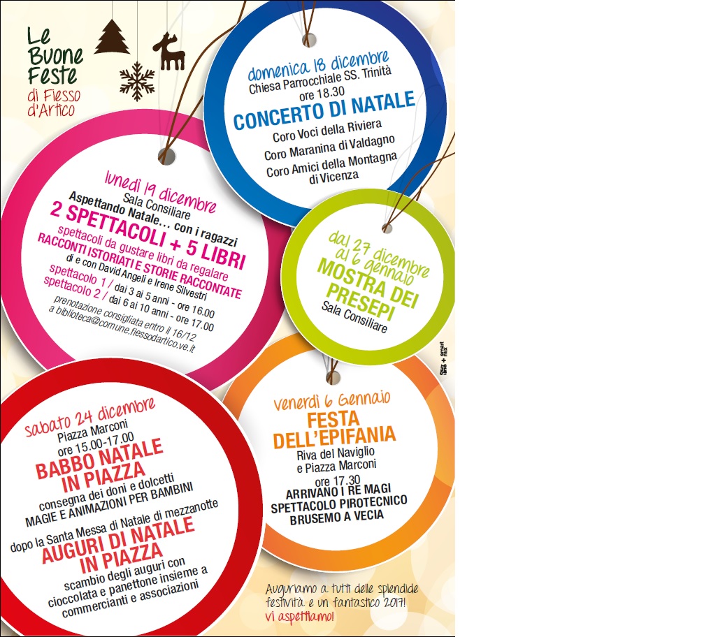 19/12/2016 - Aspettando Natale... con i ragazzi: 2 SPETTACOLI da gustare+5 LIBRI da regalare! Prenotazione consigliata, appuntamento in Sala Consiliare, dalle ore 16 alle 18