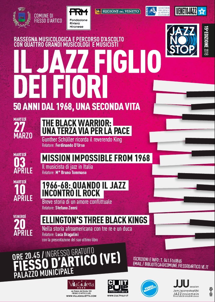 JAZZNOSTOP 2018, storica rassegna musicale fiessese, inizia martedì 27 marzo