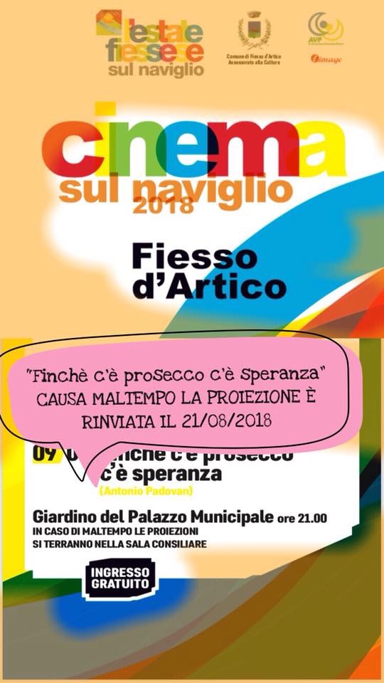 Cinema sul Naviglio 2018 - recupero serata