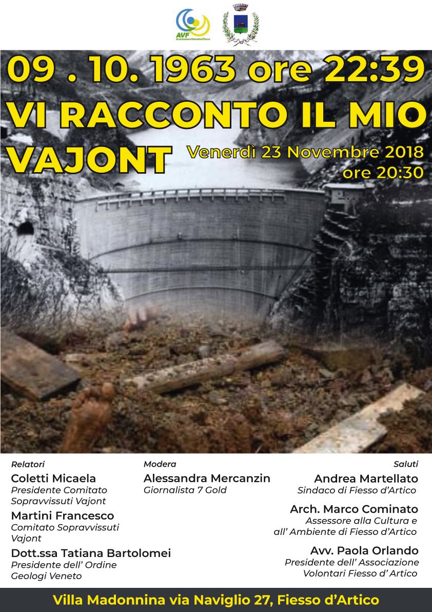 09.10.1963 ore 22.39,  vi racconto il mio Vajont
