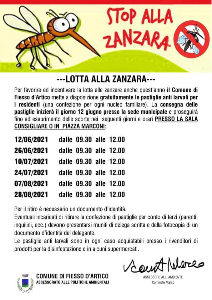 Lotta contro le Zanzare 2021