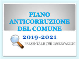 Avviso pubblico aggiornamento PTPCT 2019-2021